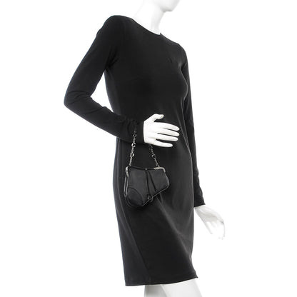 Christian Dior Nylon Mini Saddle Bag Black 2 of 8