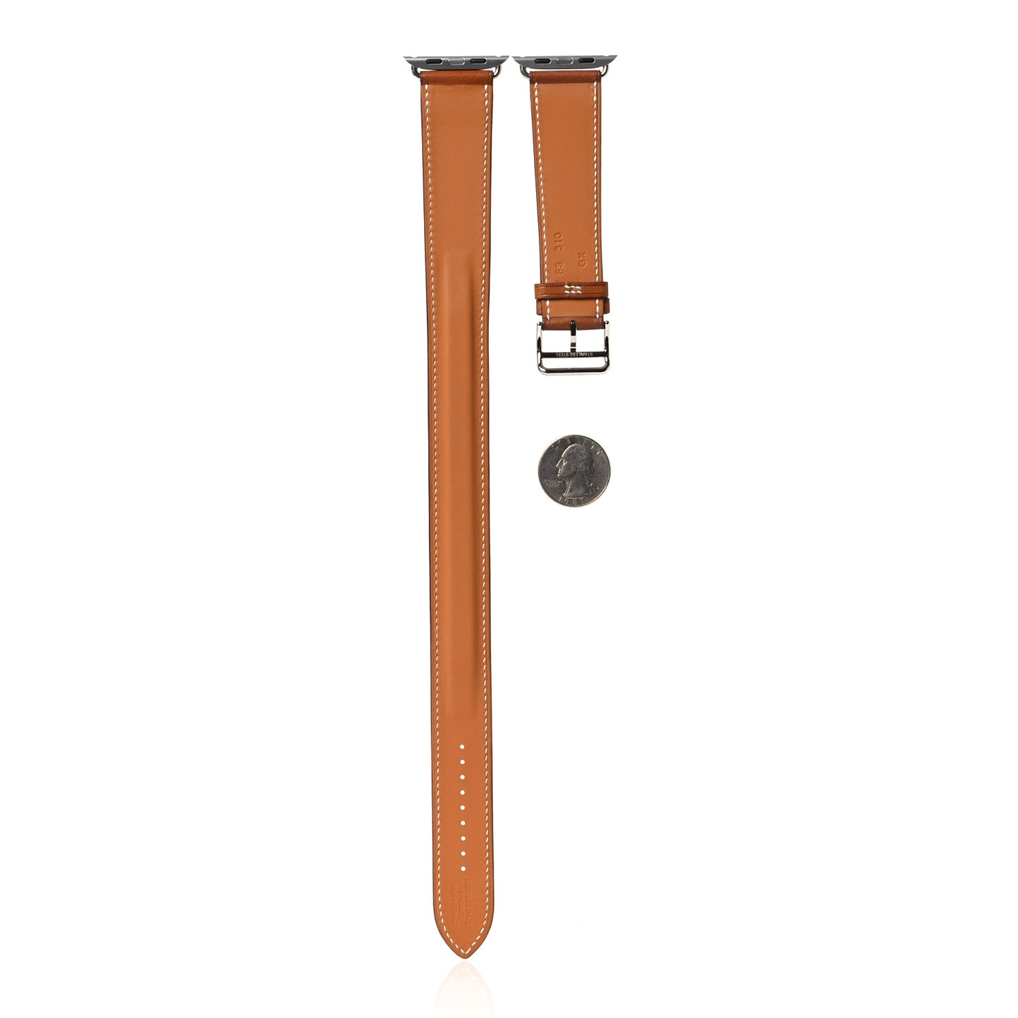 Barenia 34mm Apple Watch Double Tour Band Fauve