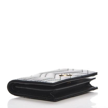 Gucci Calfskin Matelasse GG Marmont Card Case Black 4 of 8