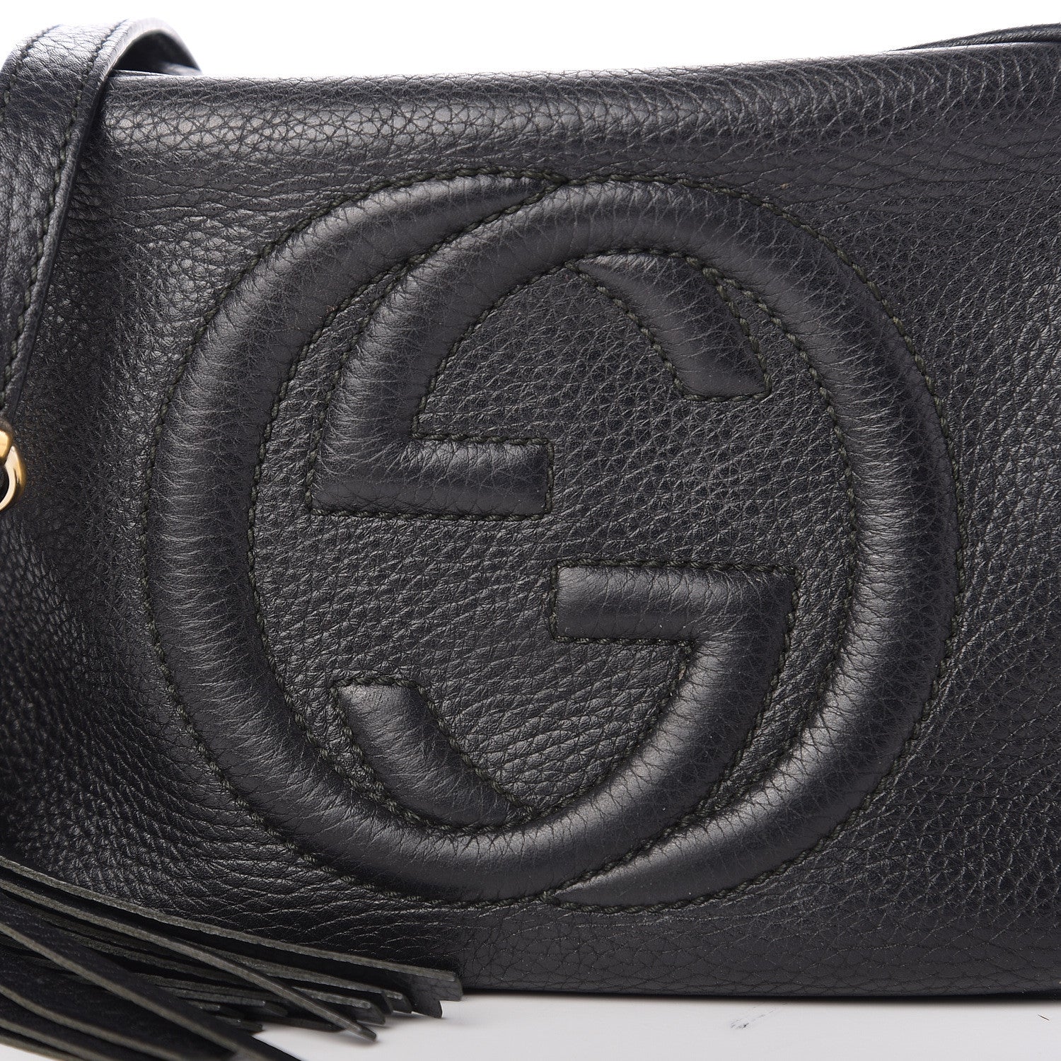 Gucci Pebbled Calfskin Small Soho Disco Bag Black 10 of 13