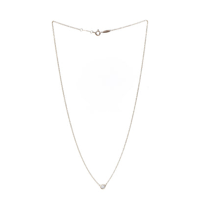 Tiffany 18K Yellow Gold Diamond .21ct Elsa Peretti Diamonds by the Yard Pendant Necklace 3 of 9