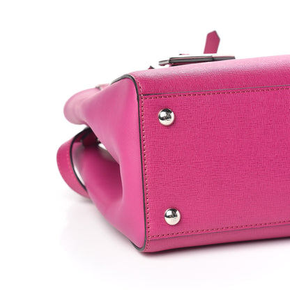 Fendi Vitello Elite Petite 2Jours Tote Magenta 8 of 10