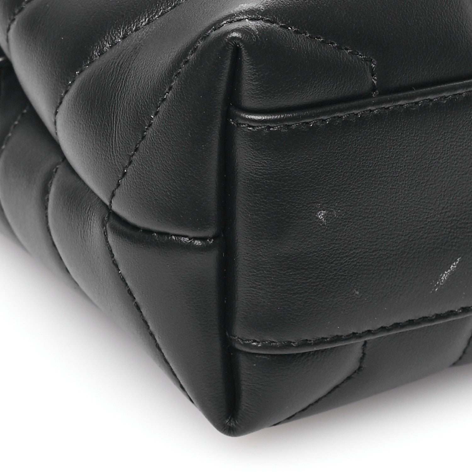 Saint Laurent Calfskin Y Quilted Monogram Monochrome Toy Loulou Crossbody Bag Black 9 of 11