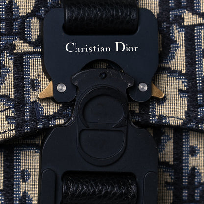 Christian Dior HOMME Oblique Calfskin Mens Mini Saddle Backpack Navy Blue 12 of 12