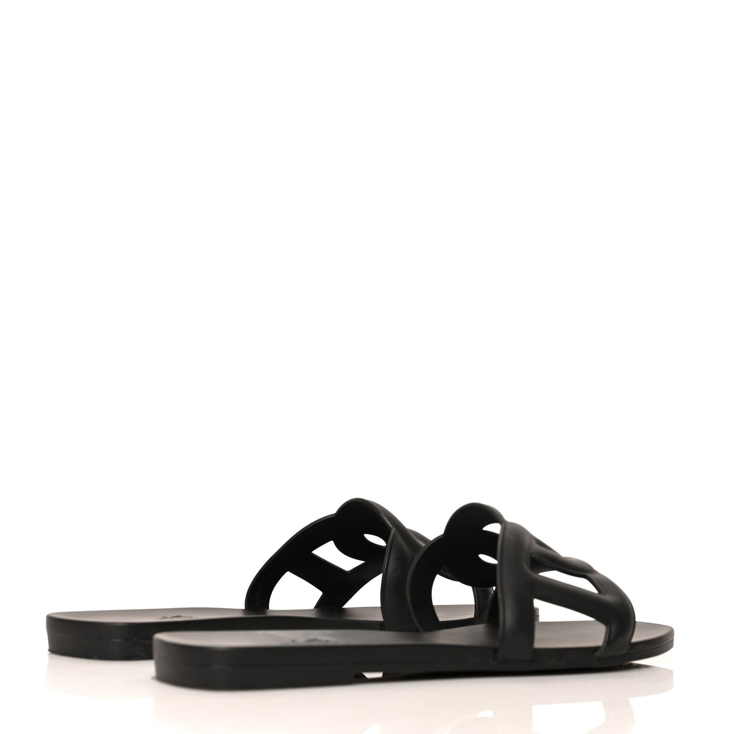 Rubber Aloha Sandals 37 Black