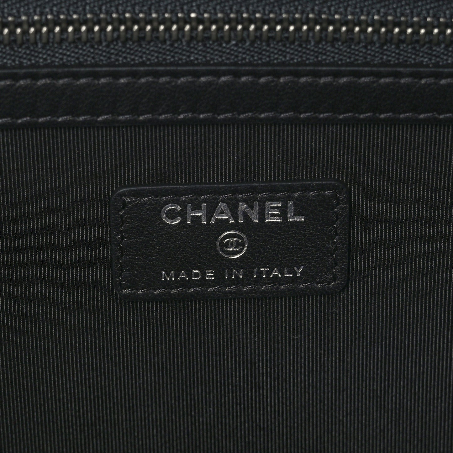 Canvas La Pausa Large Cosmetic Case Black