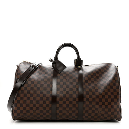 Louis Vuitton Damier Ebene Keepall Bandouliere 55 1 of 10
