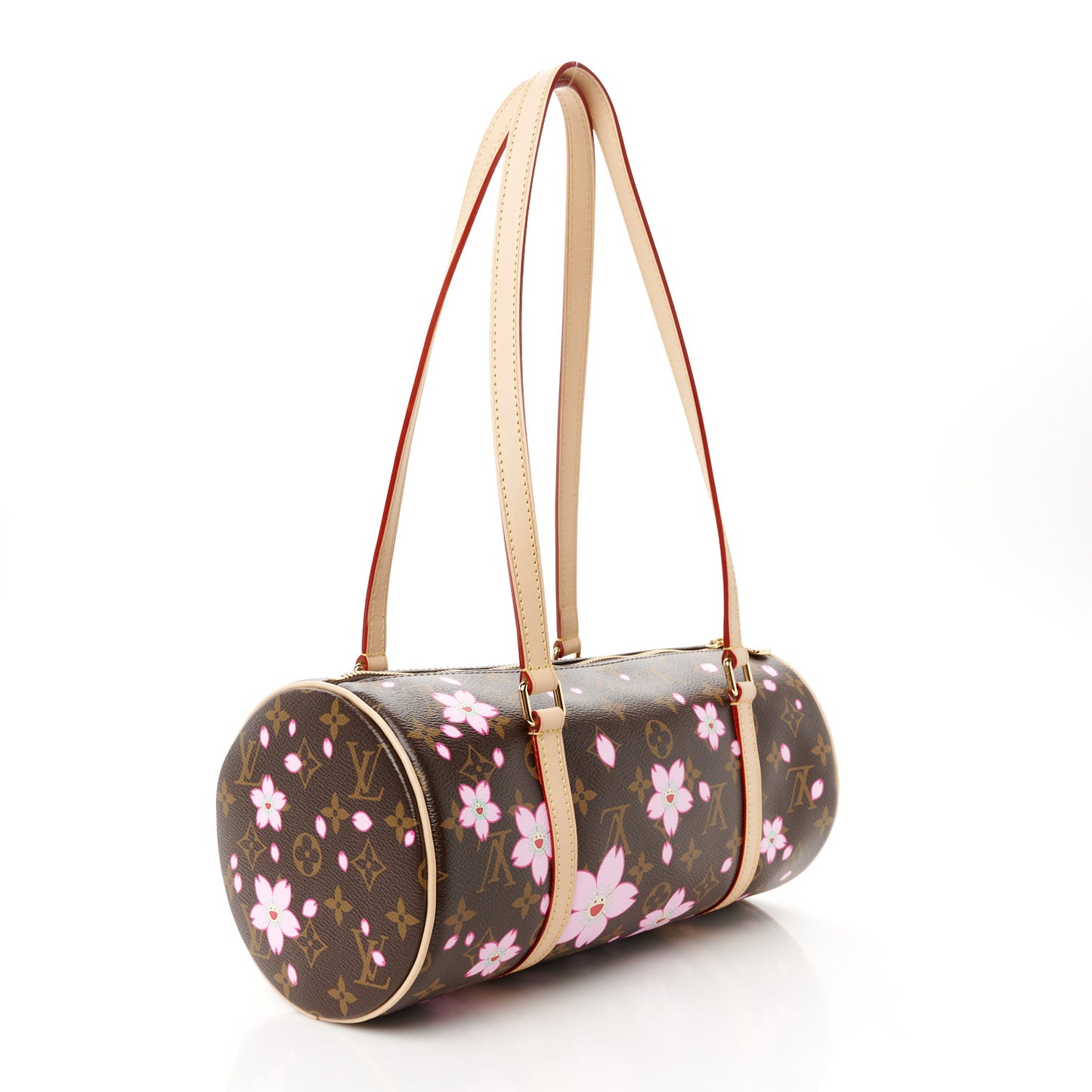 LV X TM Monogram Cherry Blossom Papillon Sakura Brown