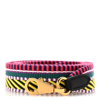 Hermes Toile Swift 25mm Sangle Cavale Shoulder Strap Multicolor Black 1 of 6