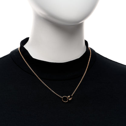 Cartier 18K Pink Gold Interlocking LOVE Necklace 2 of 7