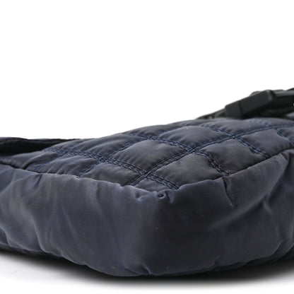 Chanel Nylon Quilted Ski Sport Flap Bag Navy 9 of 10