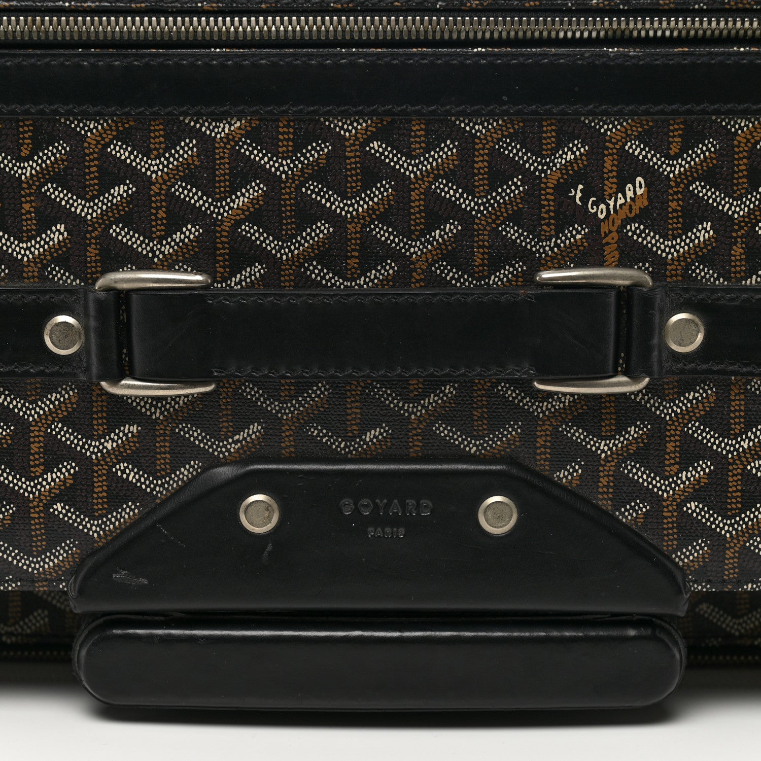 Goyard Goyardine Trolley Rolling Suitcase MM Black 5 of 11