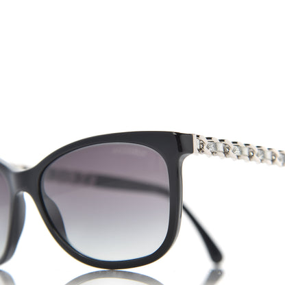 Chanel Cat Eye Chain Sunglasses 5260-Q Black 5 of 8