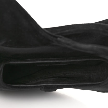 Christian Dior Velvet Crystal Mini Saddle Bag Black 4 of 5