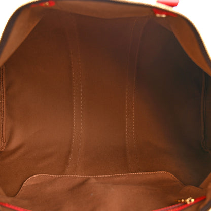 Louis Vuitton Calfskin Monogram Keepall Bandouliere 50 Coquelicot 4 of 8