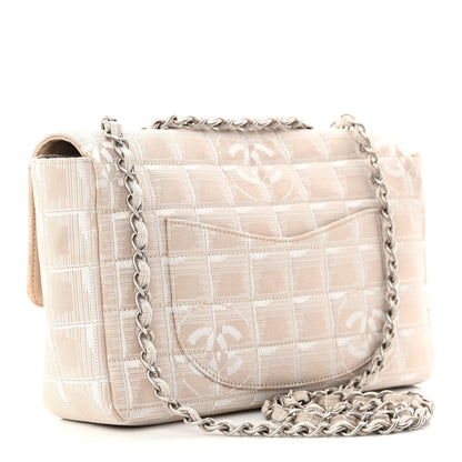 Chanel Nylon Medium Travel Flap Light Beige 3 of 13