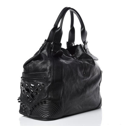 Alexander McQueen Calfskin Studded Faithful Tote Black 3 of 11