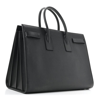 Saint Laurent Grained Calfskin Large Sac De Jour Carryall Black 3 of 15