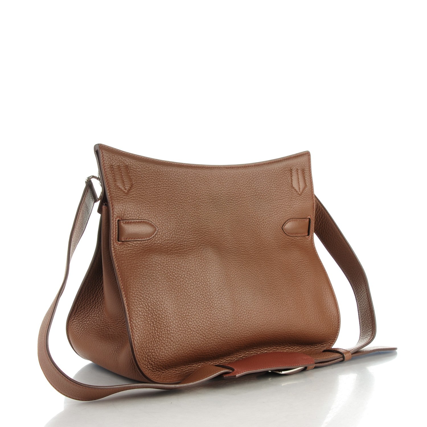 Hermes Taurillon Clemence Eclat Jypsiere 34 Marron D'Inde Rouge H 3 of 9