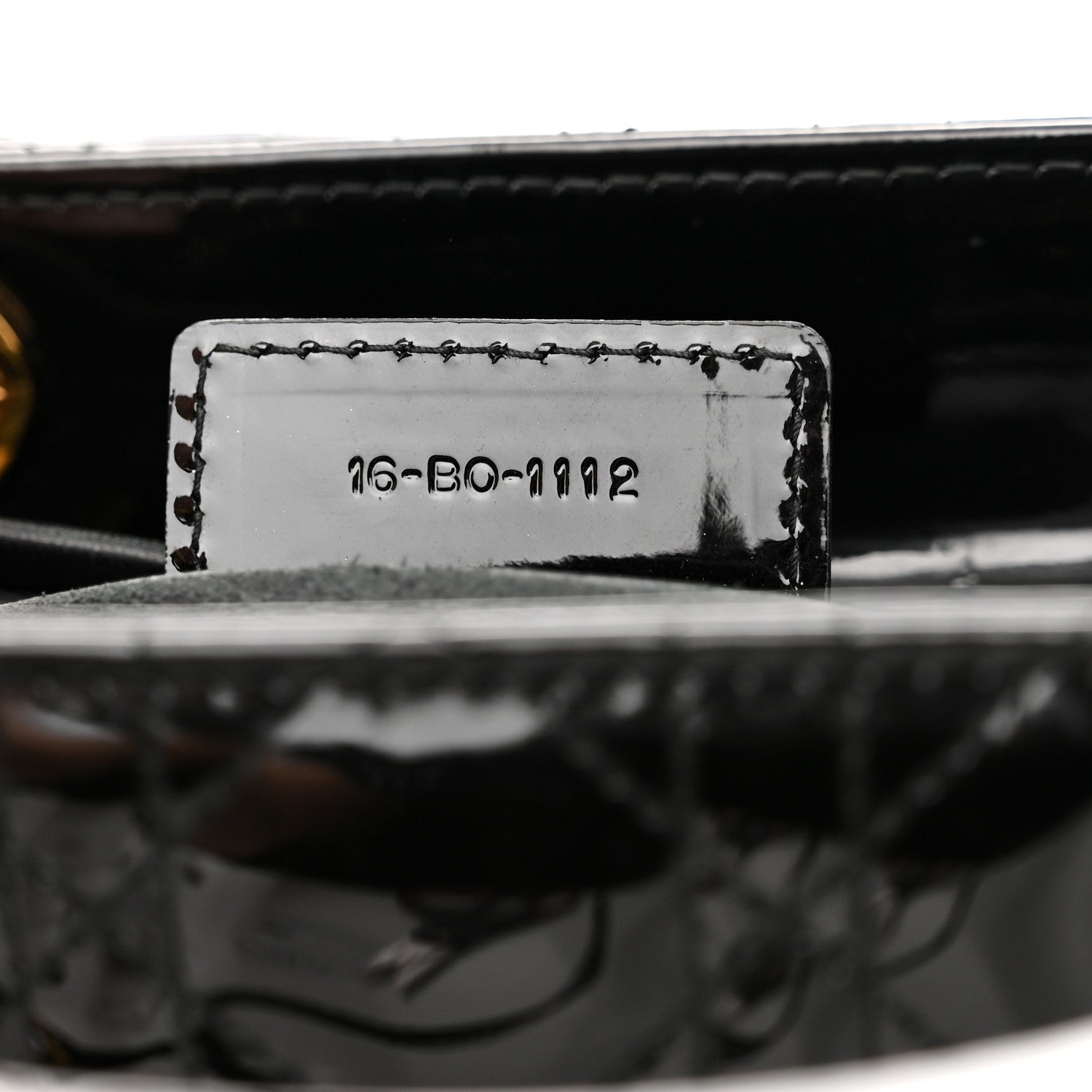 Christian Dior Patent Cannage Medium Lady Dior Black 7 of 11