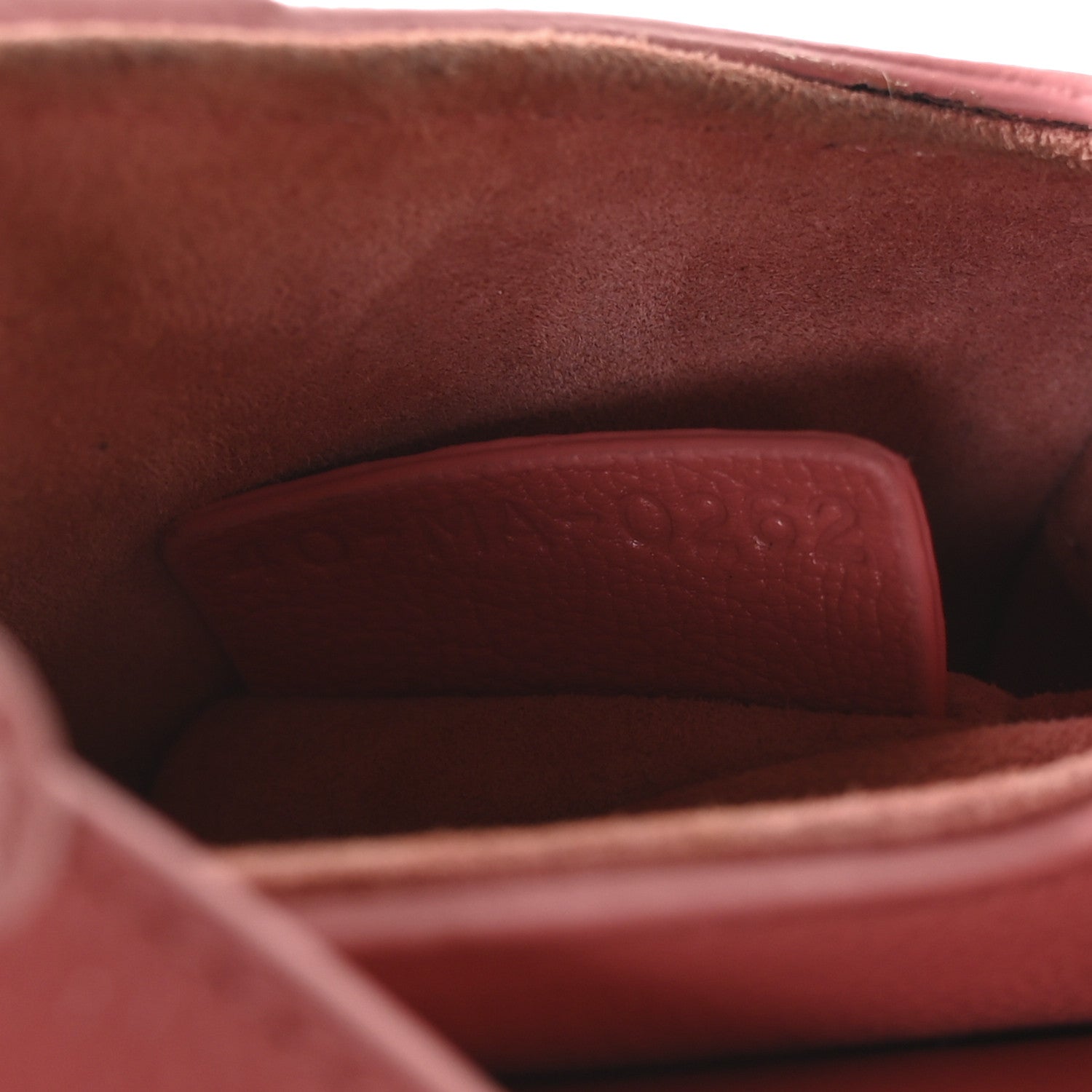 Christian Dior Goatskin Micro Saddle Bag With Strap Coral Powder 7 of 11