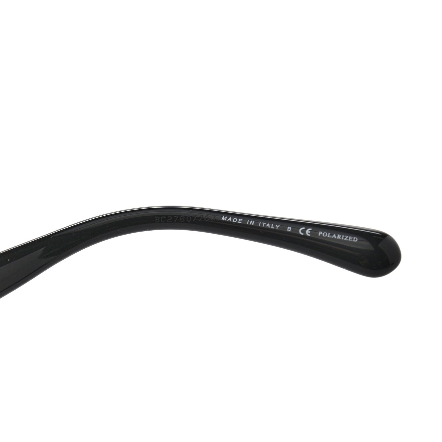 Acetate Strass Polarized Square Sunglasses 5422-B Black