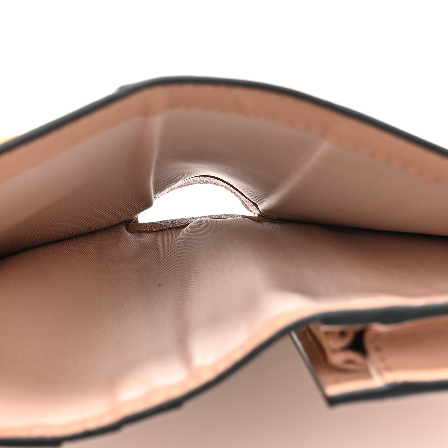 Calfskin Vlogo French Flap Wallet Rose Cannelle