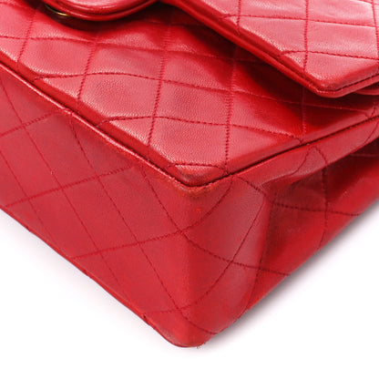 Chanel Lambskin Quilted Small Double Flap Red 9 of 16