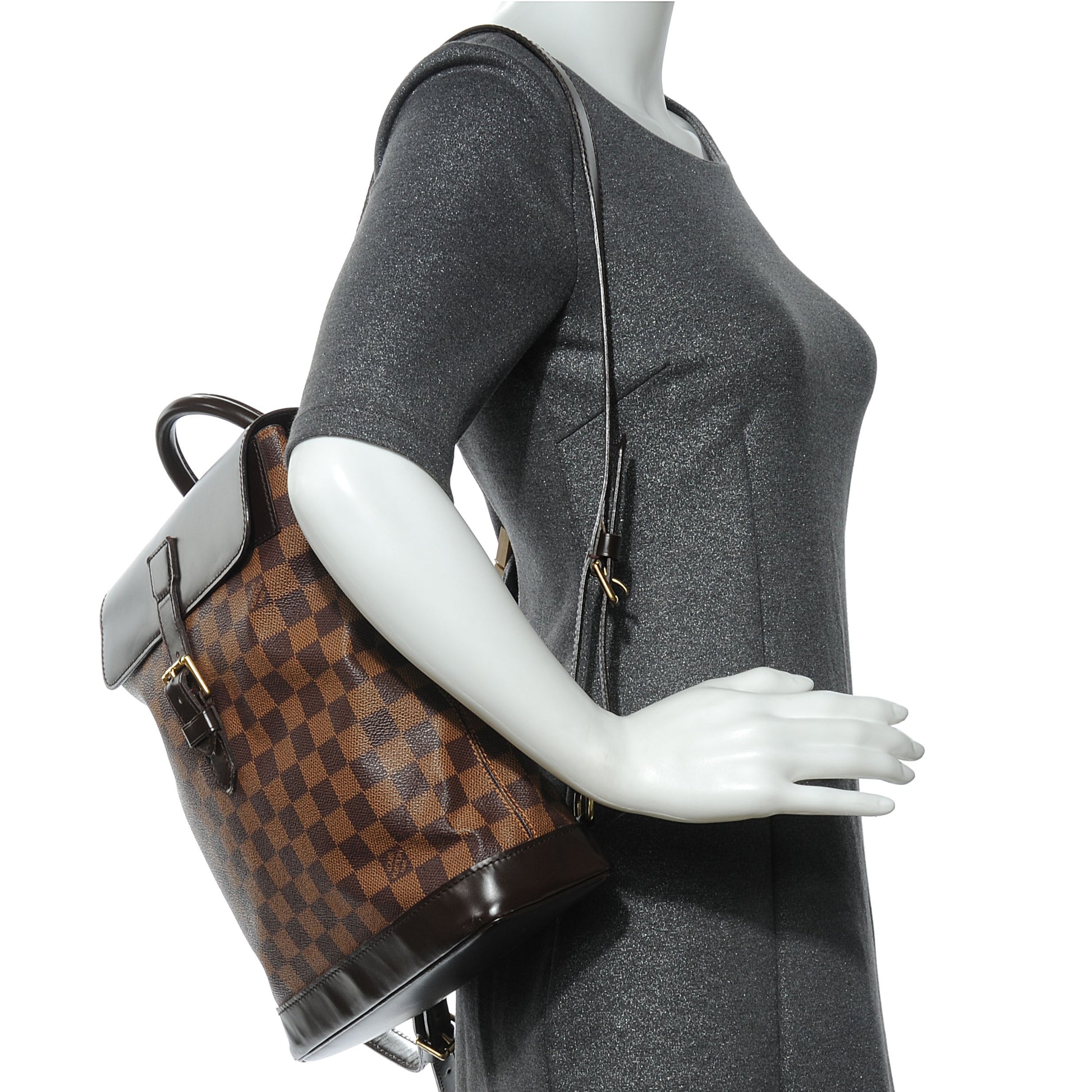 Louis Vuitton Damier Ebene Soho Backpack 2 of 7