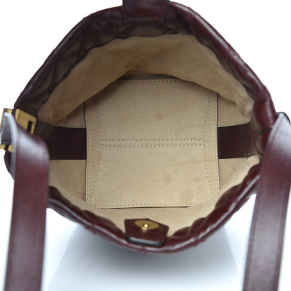 Givenchy Lambskin Quilted Mini GV Bucket Bag Aubergine 5 of 11