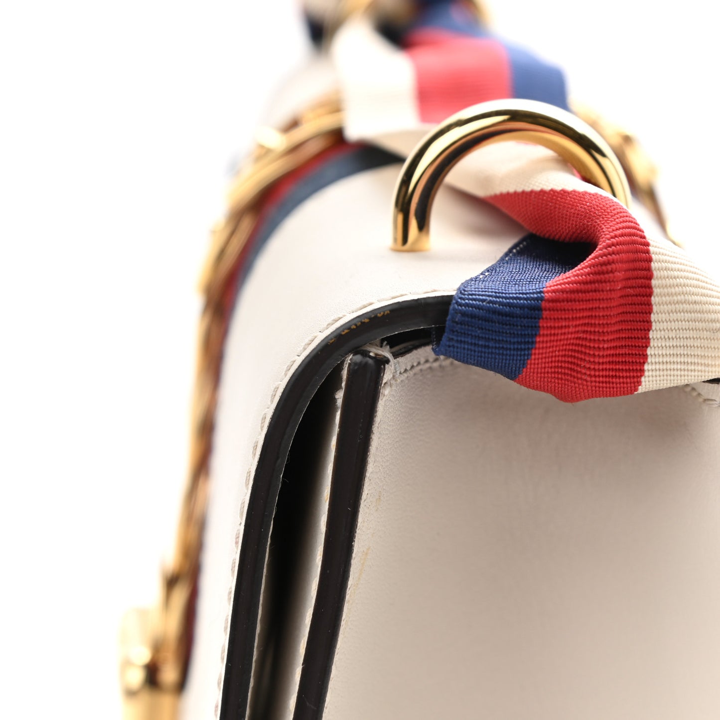 Calfskin Small Sylvie Shoulder Bag Off White
