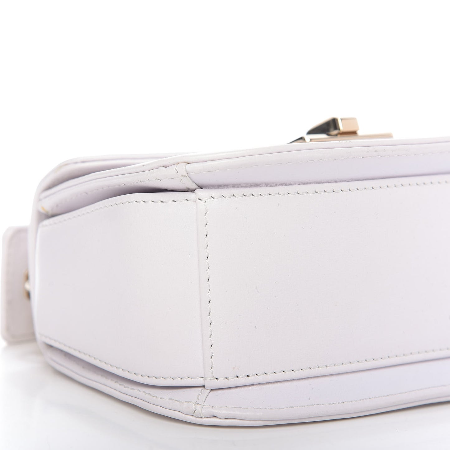 Calfskin VLTN Small Shoulder Bag White