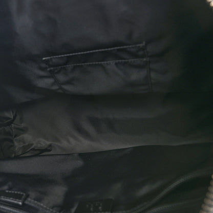 Gucci Nylon Web Top Handle Shoulder Bag Black 5 of 9