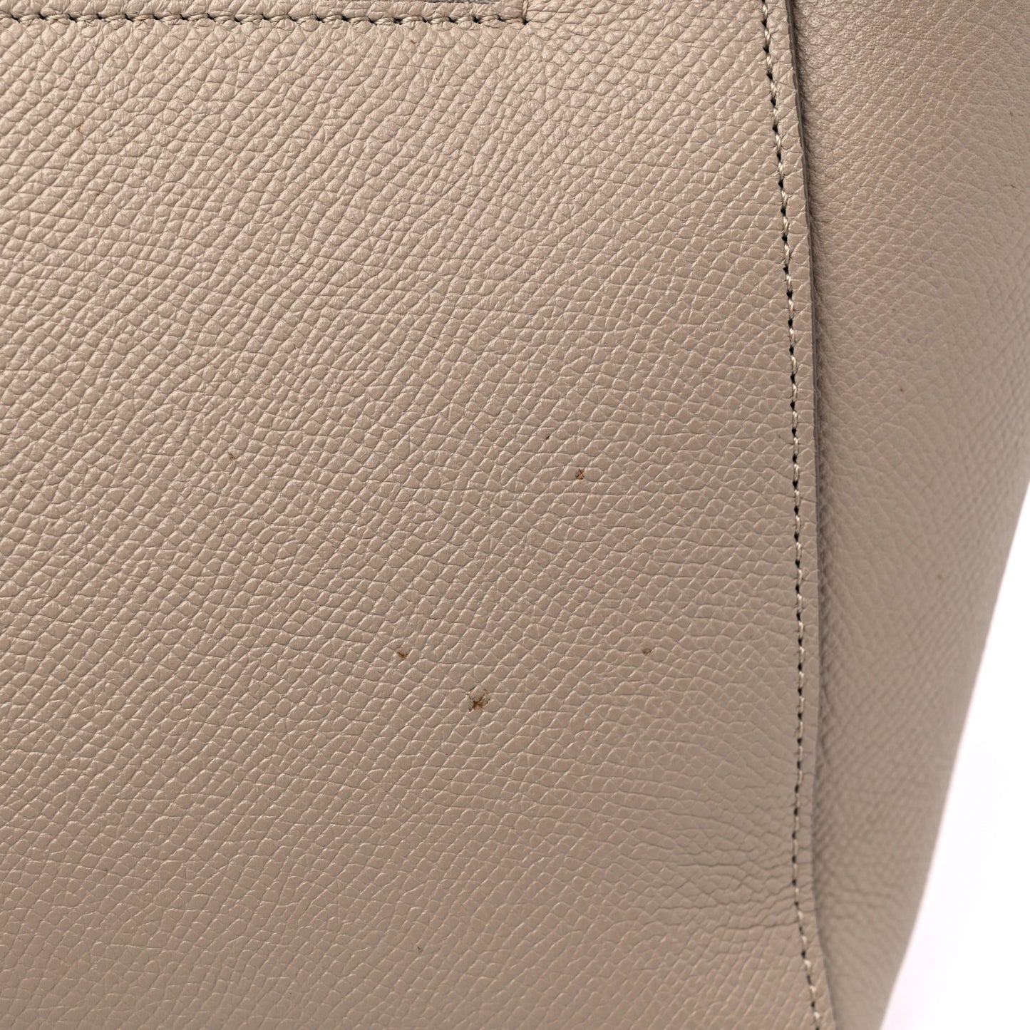 Baby Grained Calfskin Micro Belt Bag Light Taupe