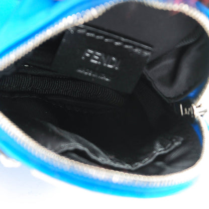 Fendi Fox Nutria Fur Backpack Monster Bag Bug Charm Blue 7 of 11