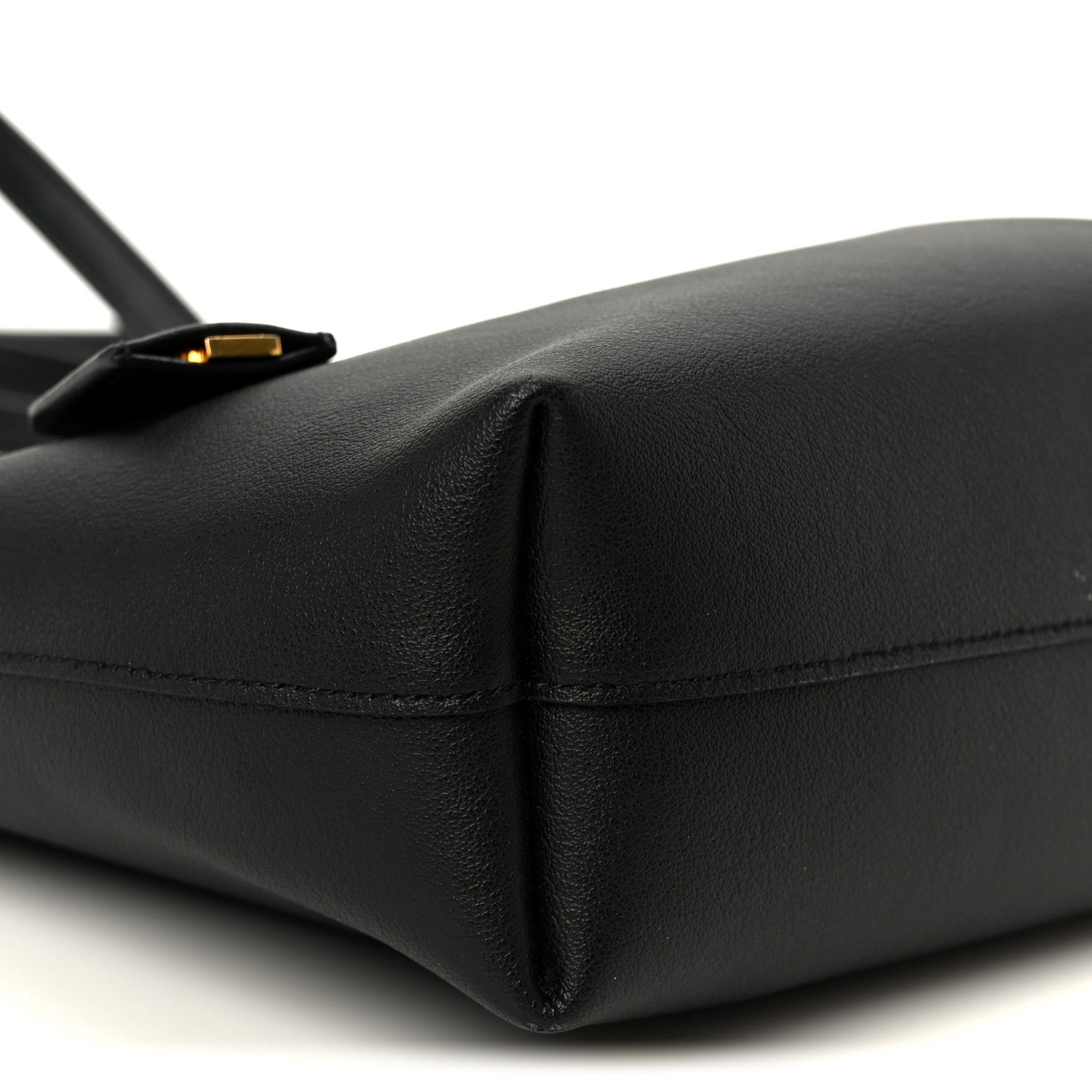 Saint Laurent Calfskin Toy Shopping Tote Black 8 of 9