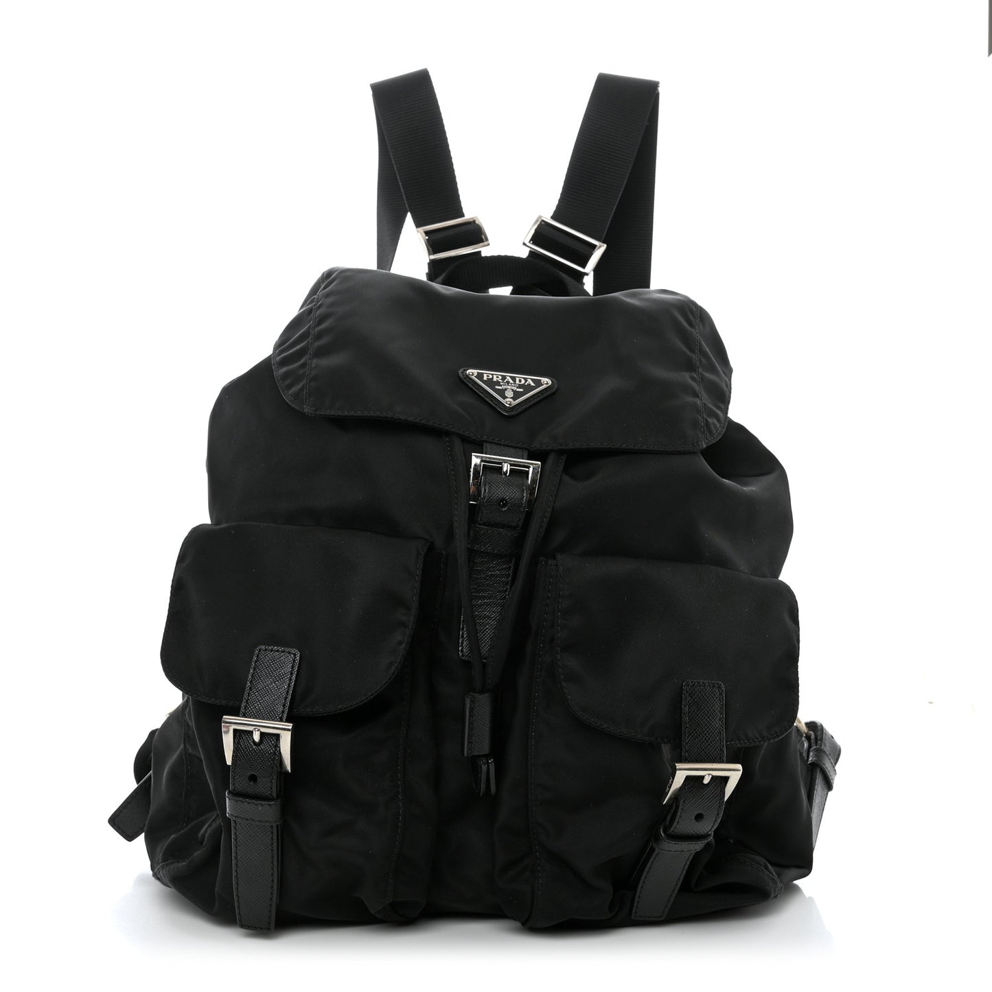 Nylon Vela Medium Backpack Black