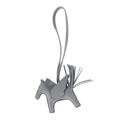 Hermes Milo Lambskin Grigri Rodeo Pegase Horse Bag Charm PM Gris Pantin 1 of 5
