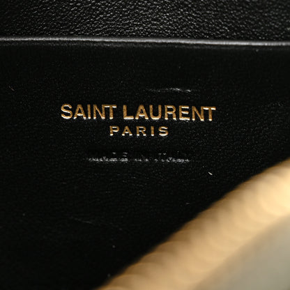 Saint Laurent Grain De Poudre Matelasse Monogram Mini Lou Camera Bag Light Sage 6 of 11