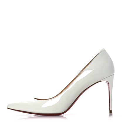 Christian Louboutin Patent So Kate 85 Pumps 37.5 White 1 of 11