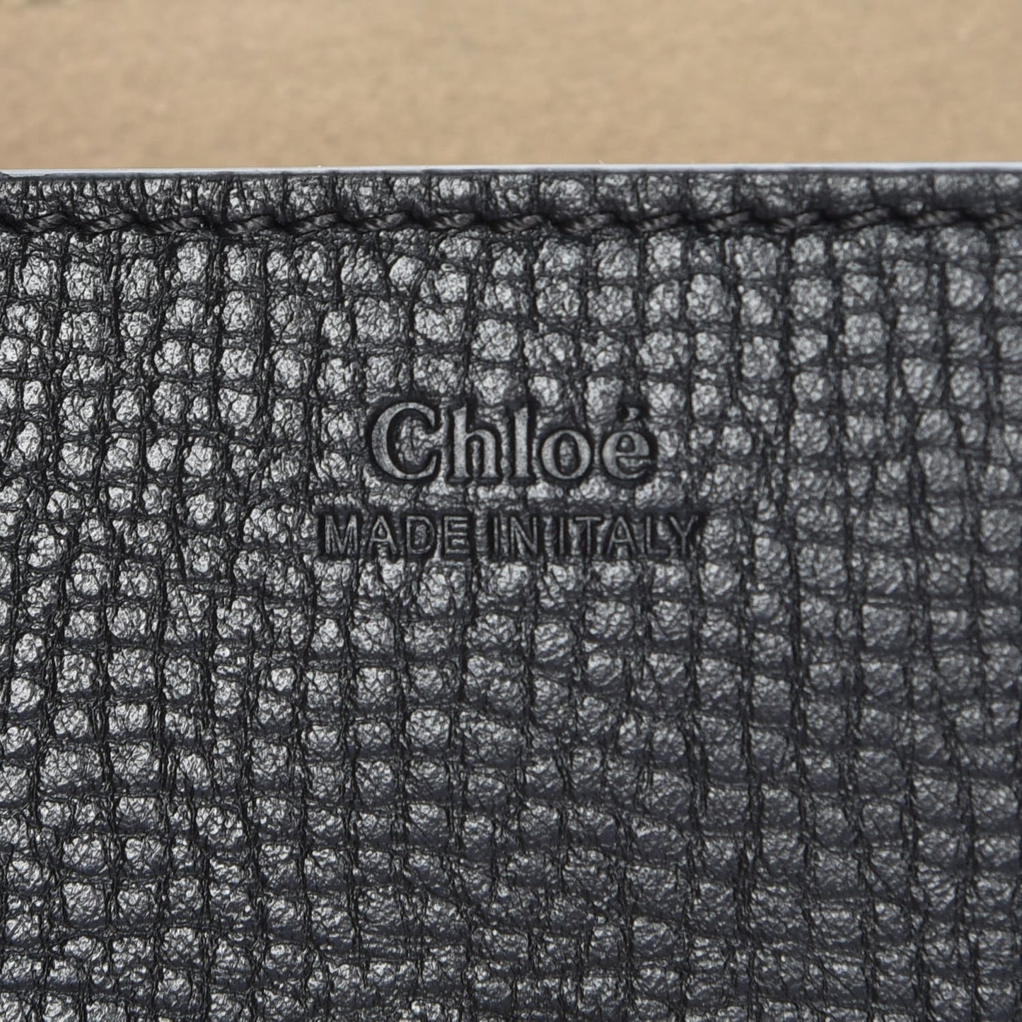 Grained Calfskin Lambskin Mini Bi-Color Drew Shoulder Bag Black Powder Beige