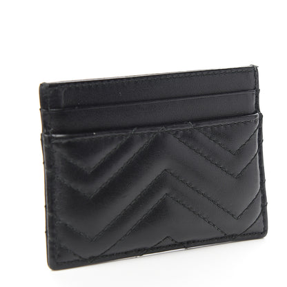 Gucci Calfskin Matelasse GG Marmont Card Holder Black 2 of 6