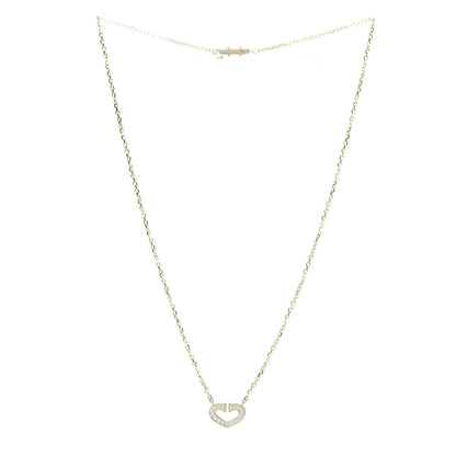 Cartier 18K Yellow Gold Diamond Hearts And Symbols Pendant Necklace 3 of 6