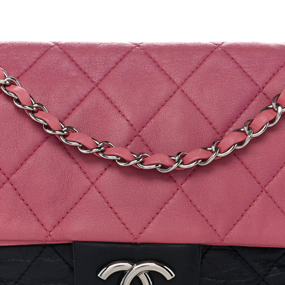 Chanel Lambskin Quilted Bi-Color Medium Single Flap Light Purple 8 of 10