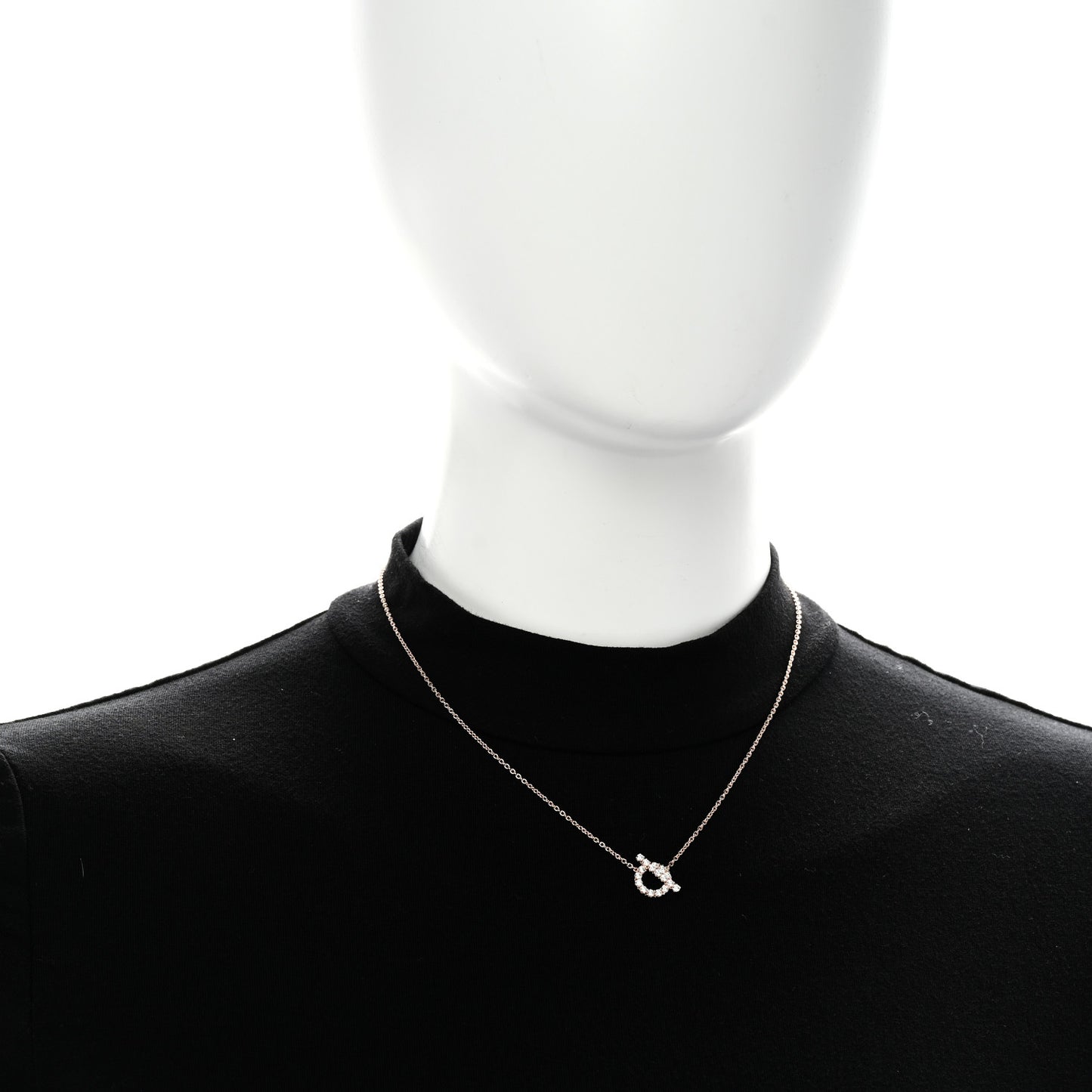 18K Rose Gold Diamond Finesse Pendant Necklace