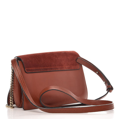 Chloe Suede Calfskin Small Faye Shoulder Bag Saffron Red 3 of 11