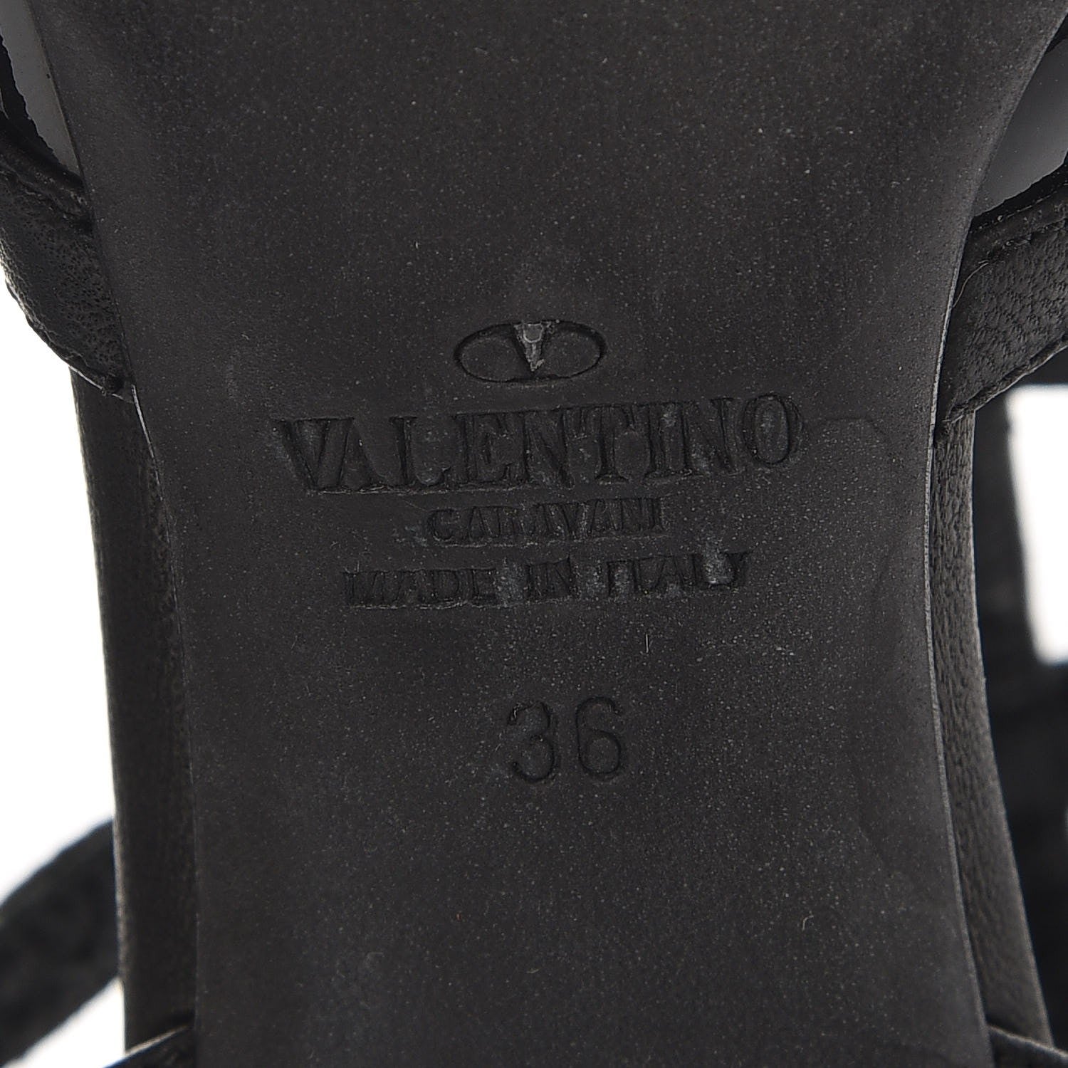 Valentino Garavani Patent Nappa Rockstud Ankle Strap 65mm Pumps 36.5 Black 5 of 7