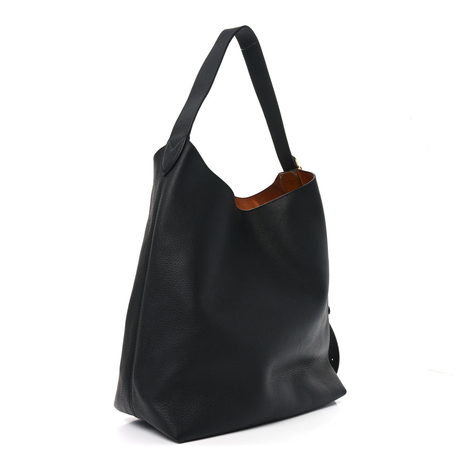 Louis Vuitton Grained Calfskin Low Key Hobo MM Black 3 of 9