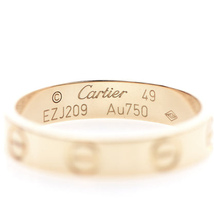 Cartier 18K Yellow Gold 3.5mm LOVE Wedding Band Ring 49 5 4 of 5