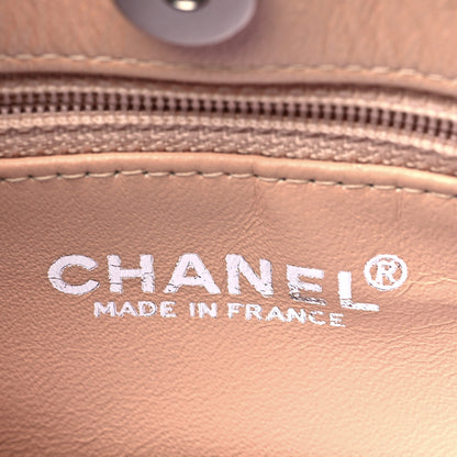 Chanel Iridescent Lambskin Quilted Pochette Beige Clair 5 of 10